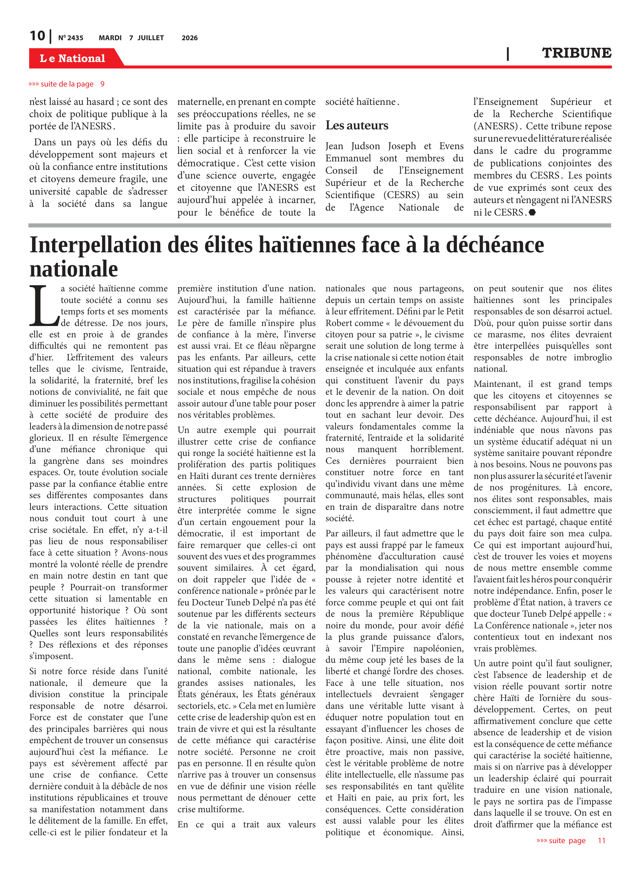 Page 10 de l'édition 2435