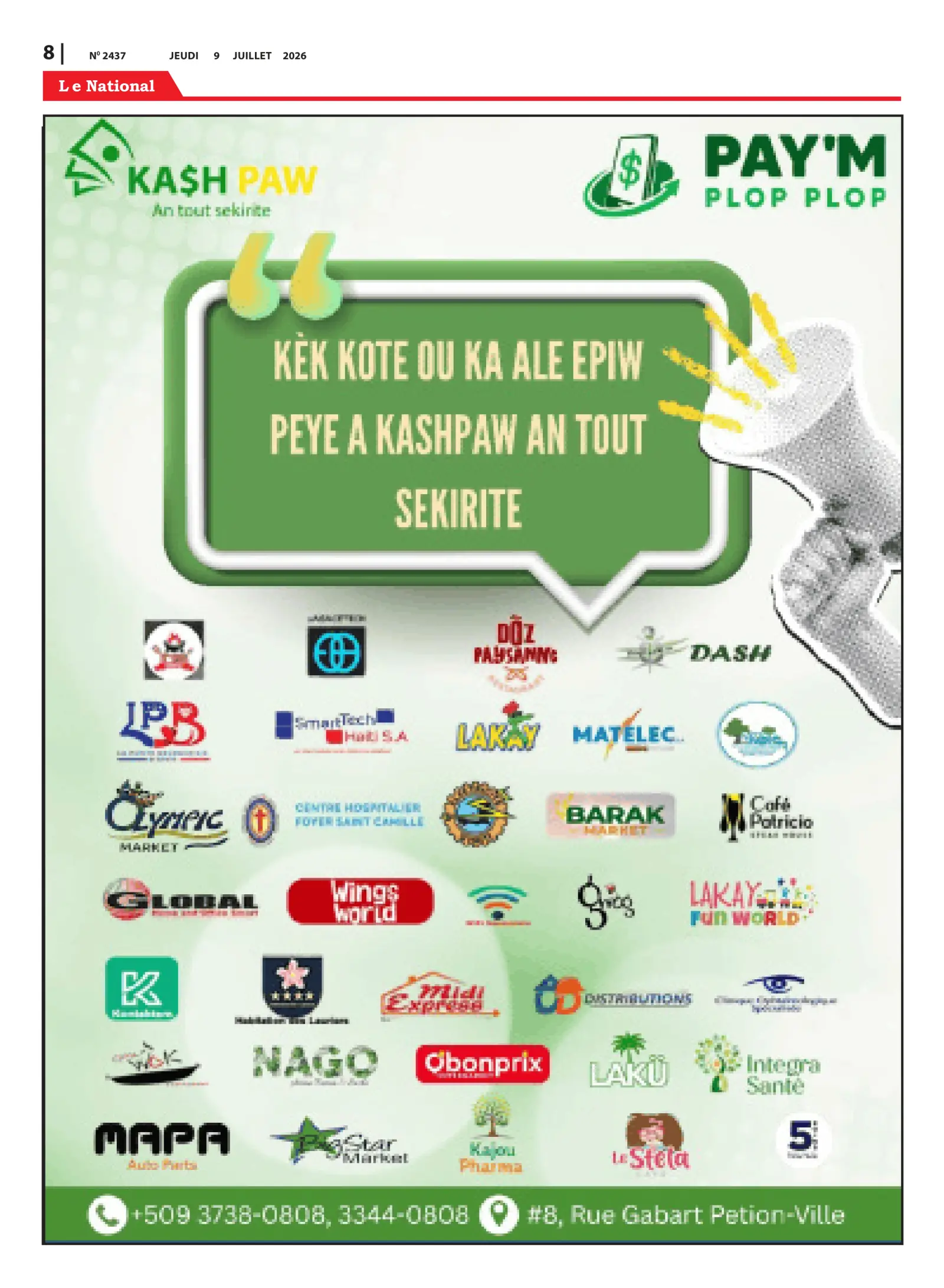 Page 8 de l'édition 2437