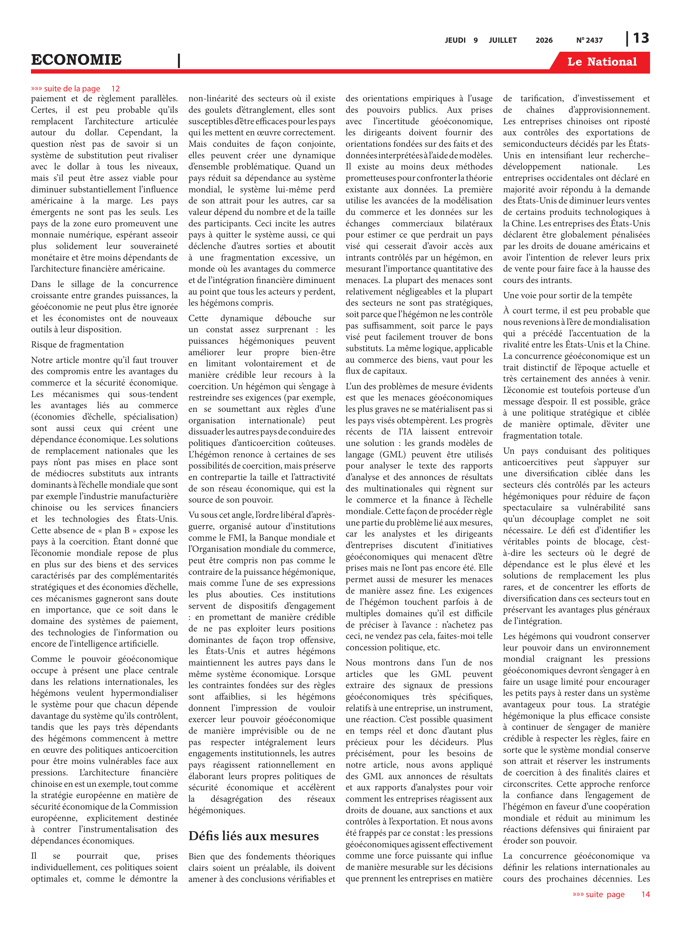 Page 13 de l'édition 2437