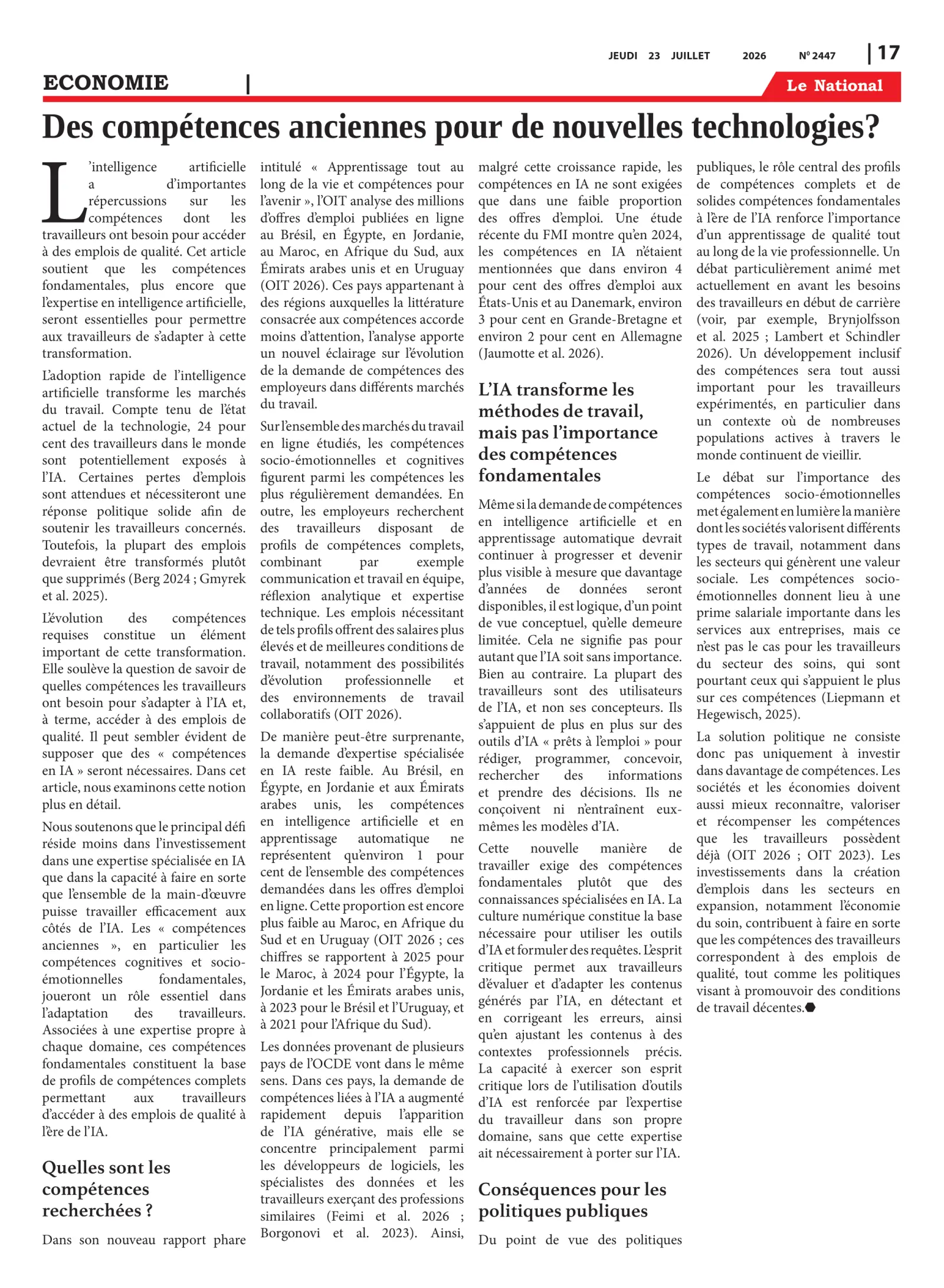 Page 17 de l'édition 2447