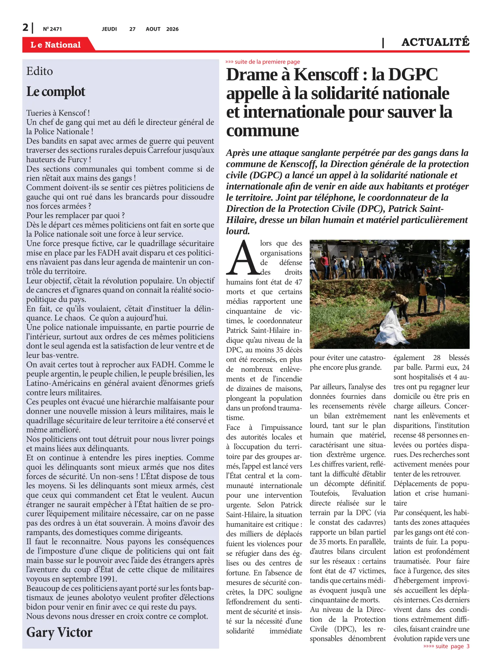 Page 2 de l'édition 2471