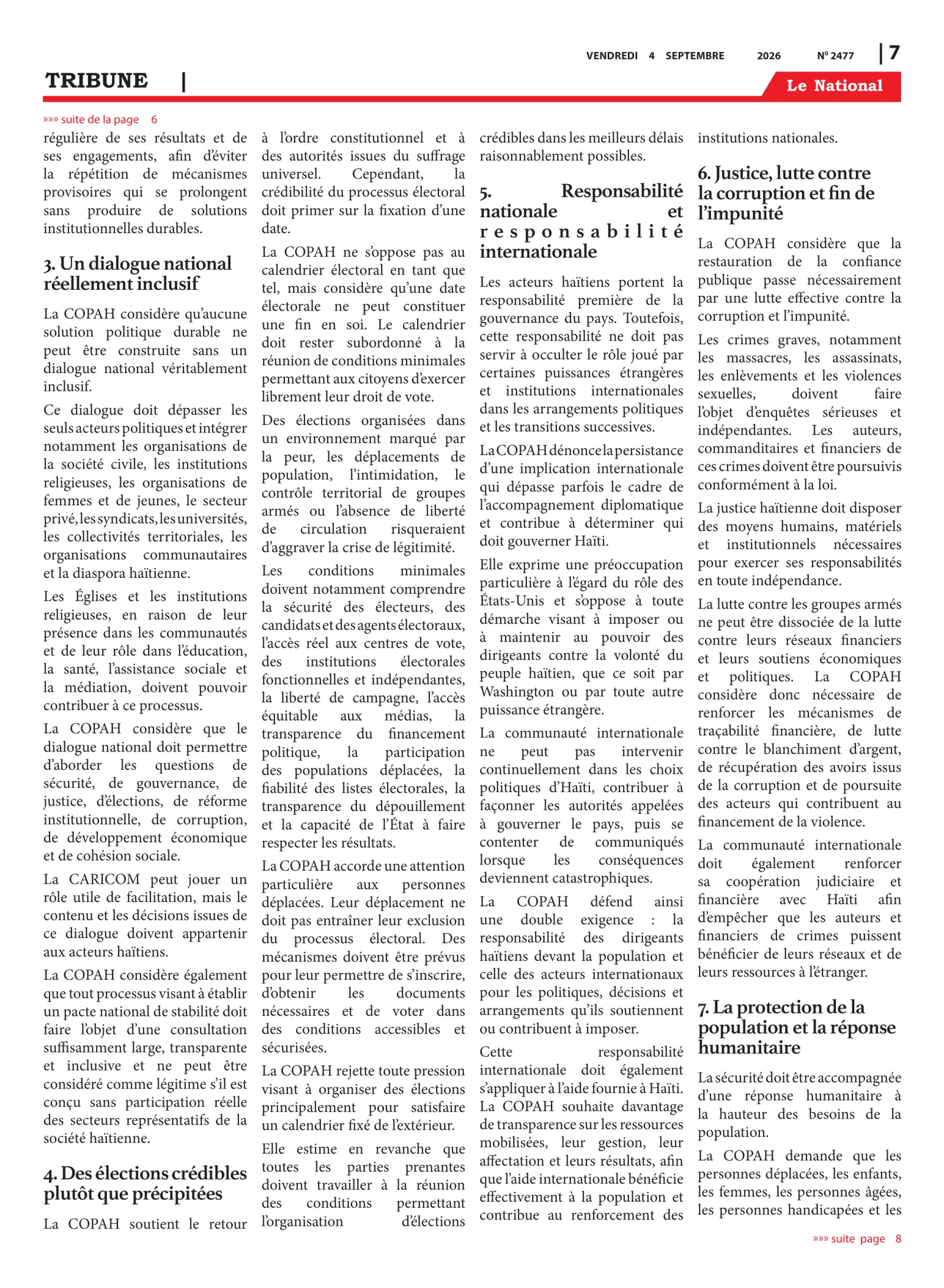 Page 7 de l'édition 2477