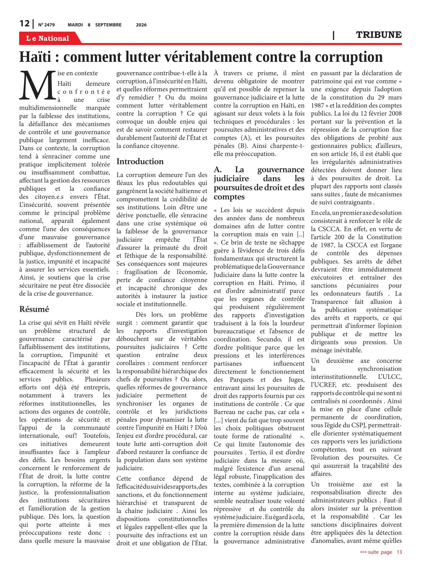 Page 12 de l'édition 2479