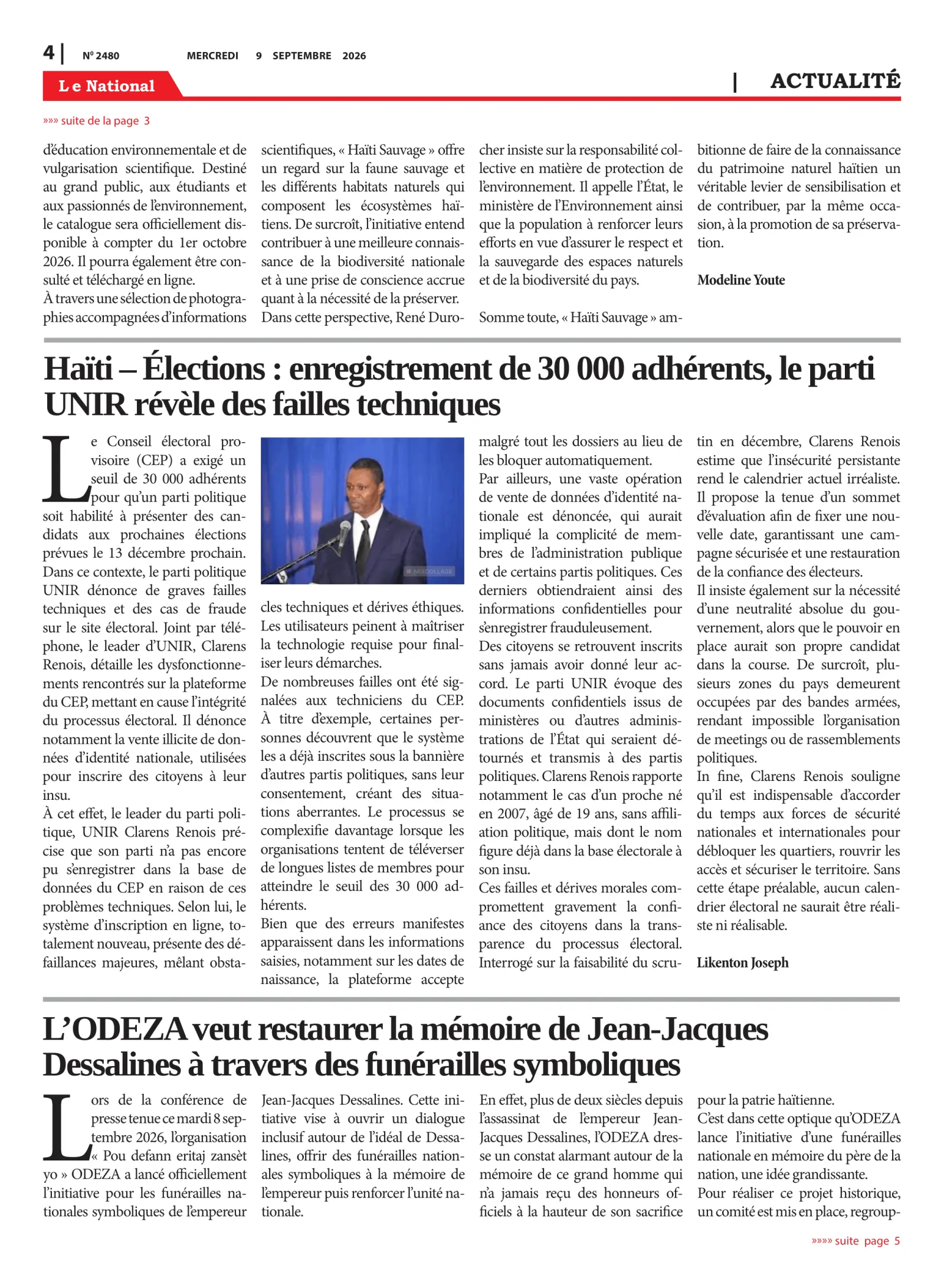Page 4 de l'édition 2480