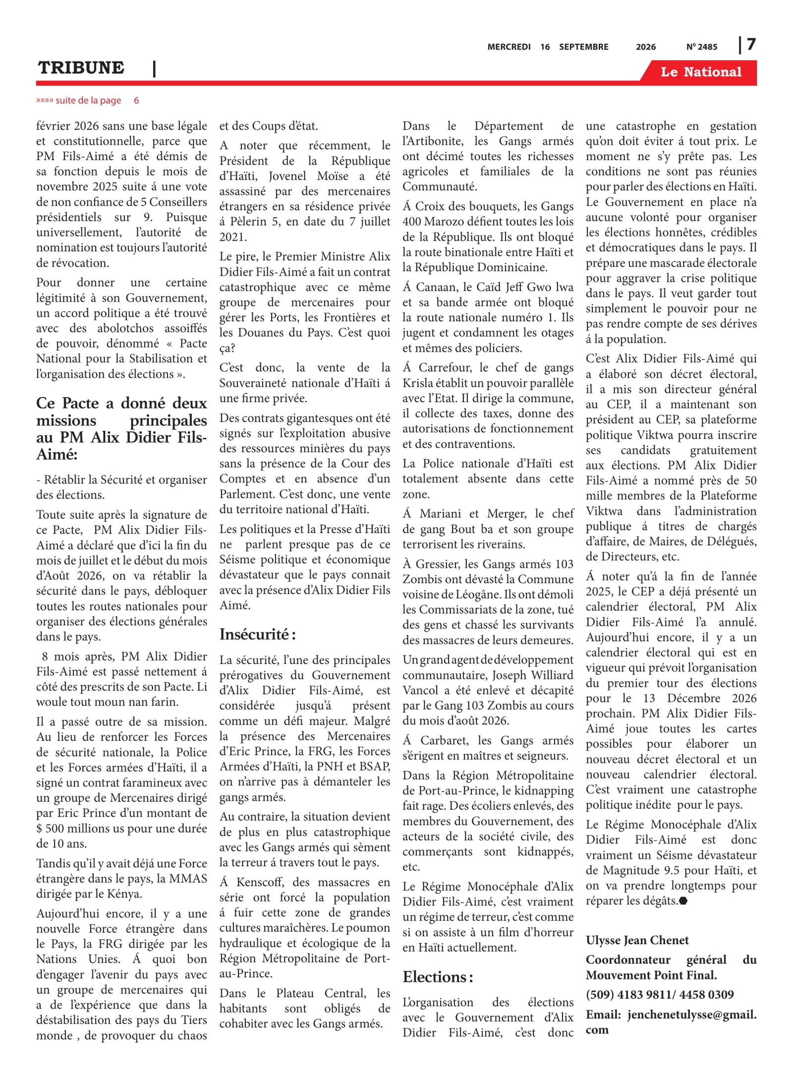 Page 7 de l'édition 2485