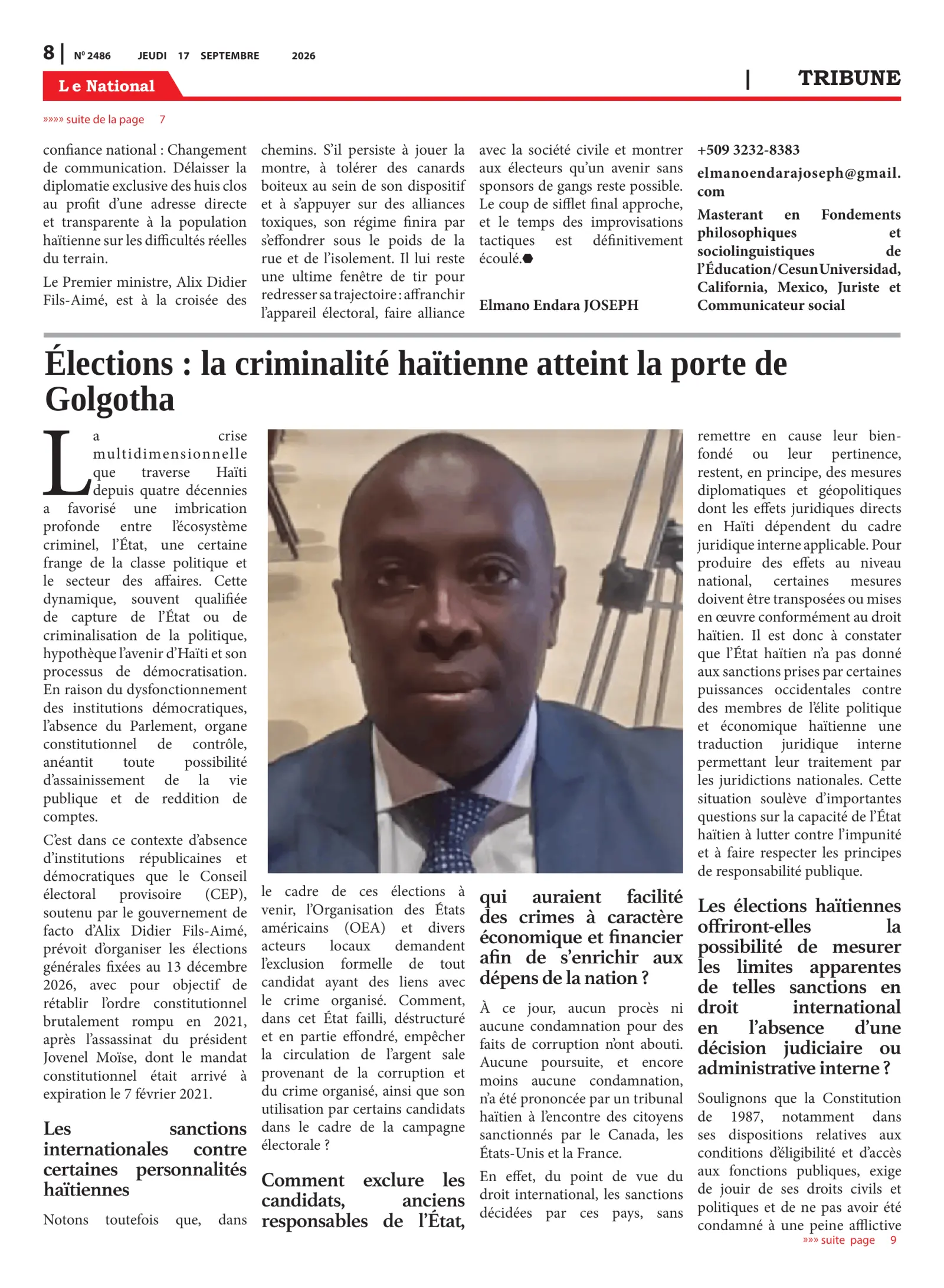 Page 8 de l'édition 2486