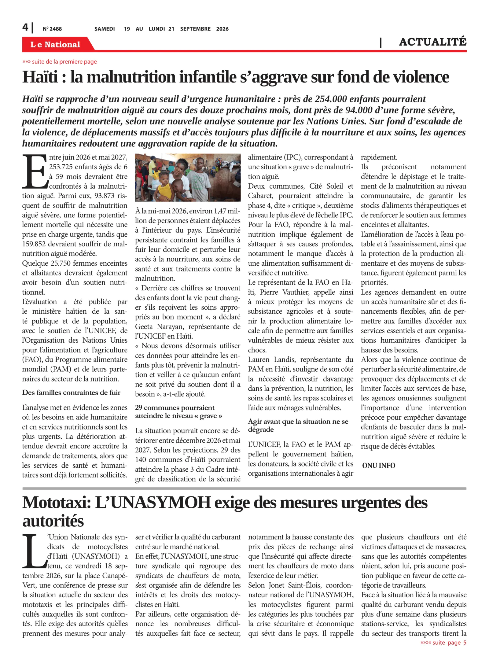 Page 4 de l'édition 2488
