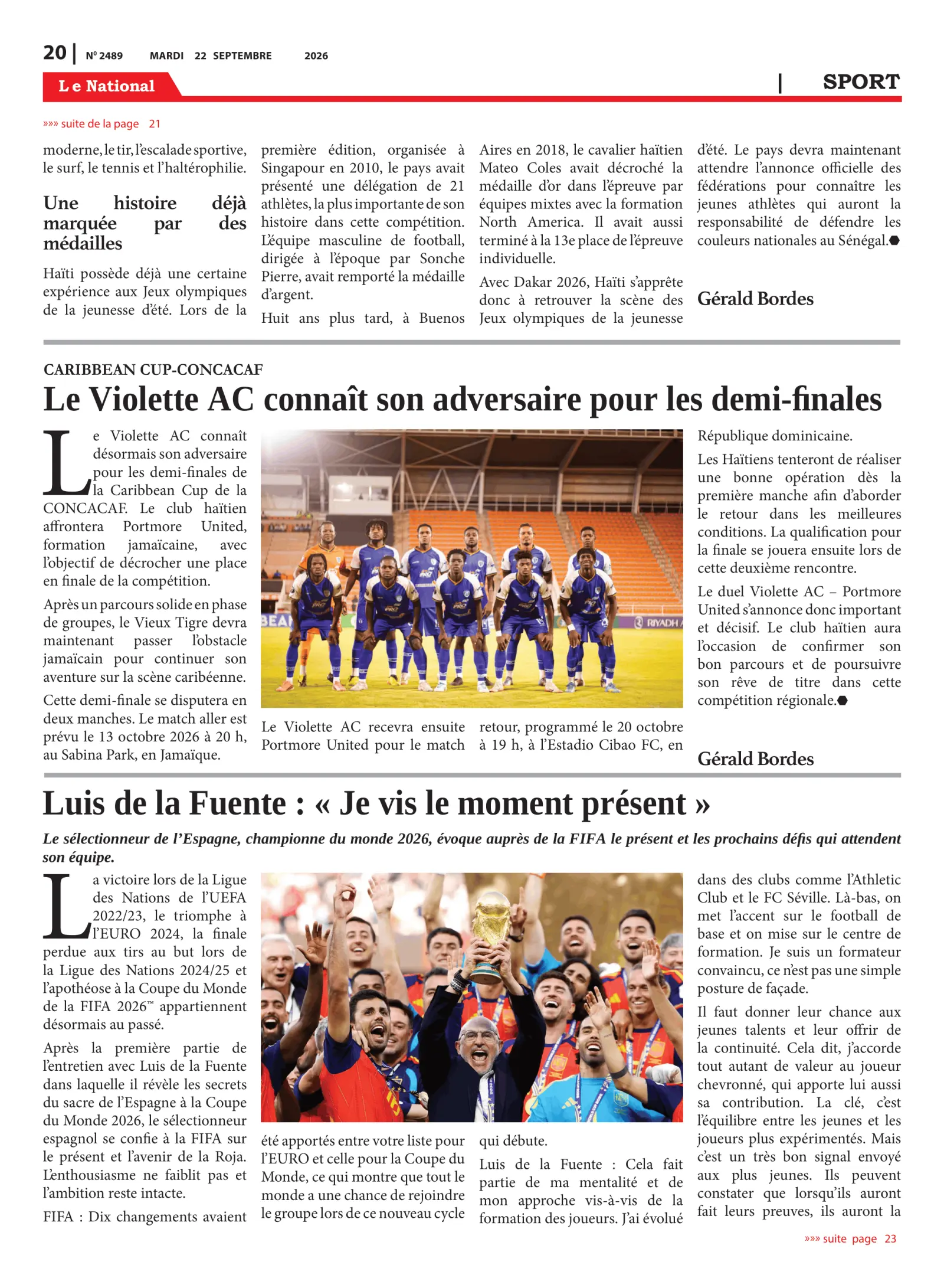 Page 22 de l'édition 2489
