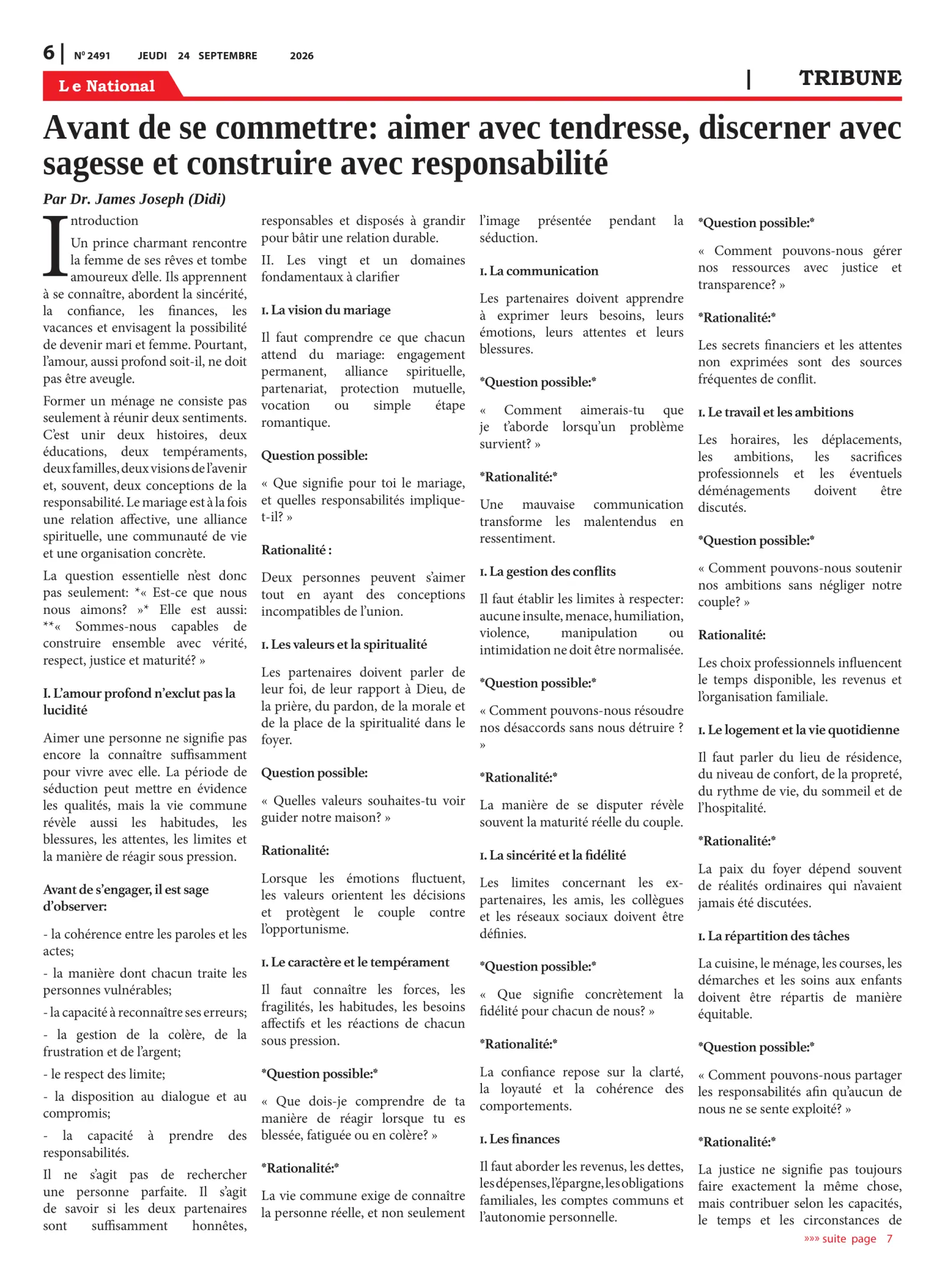 Page 6 de l'édition 2491