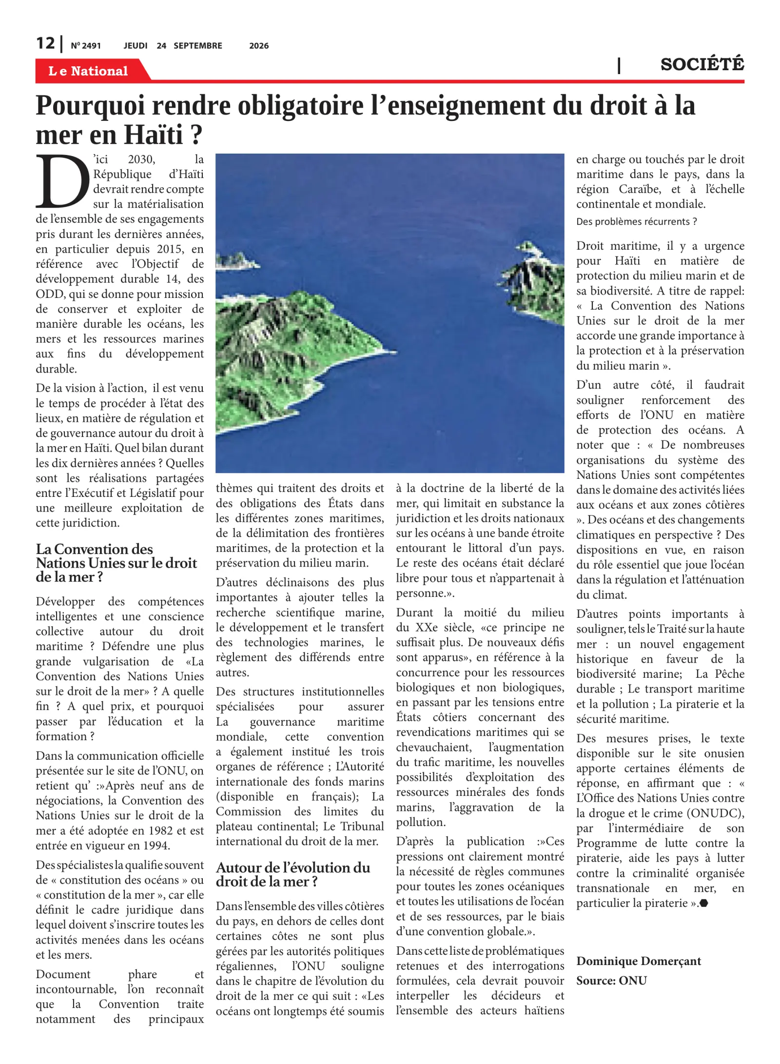 Page 12 de l'édition 2491
