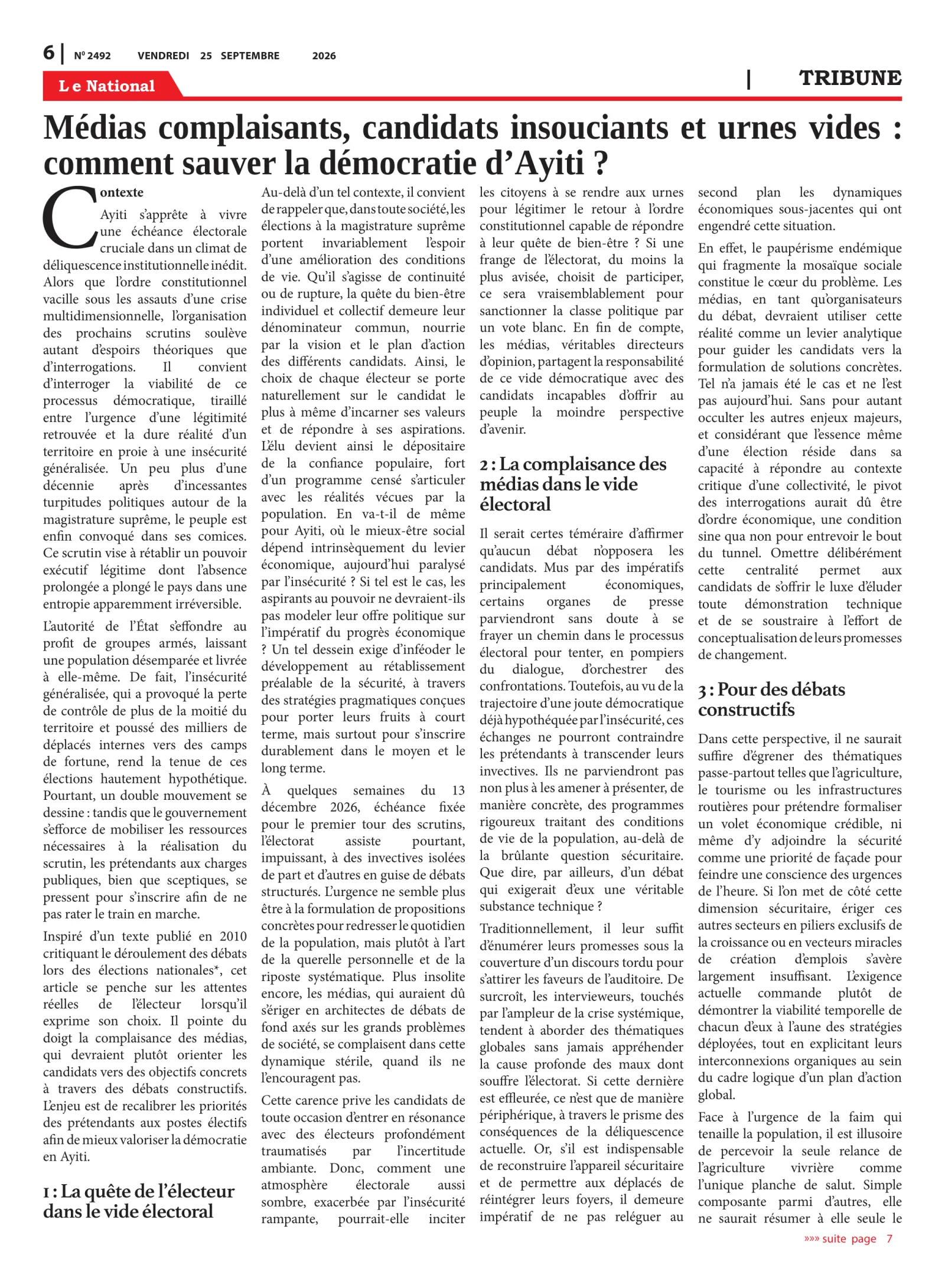 Page 6 de l'édition 2492