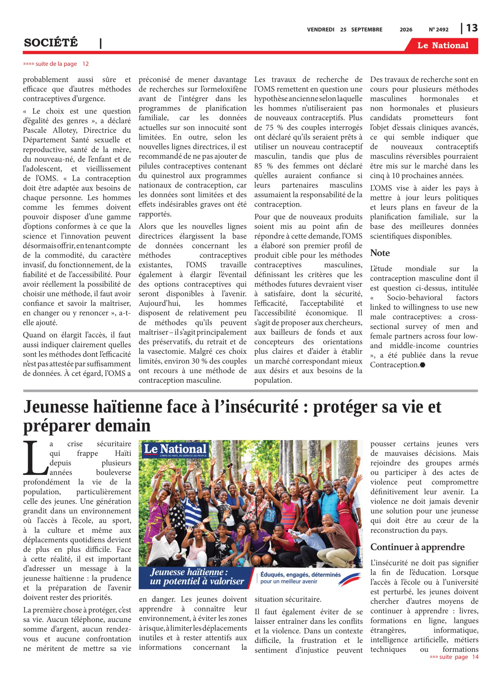 Page 13 de l'édition 2492