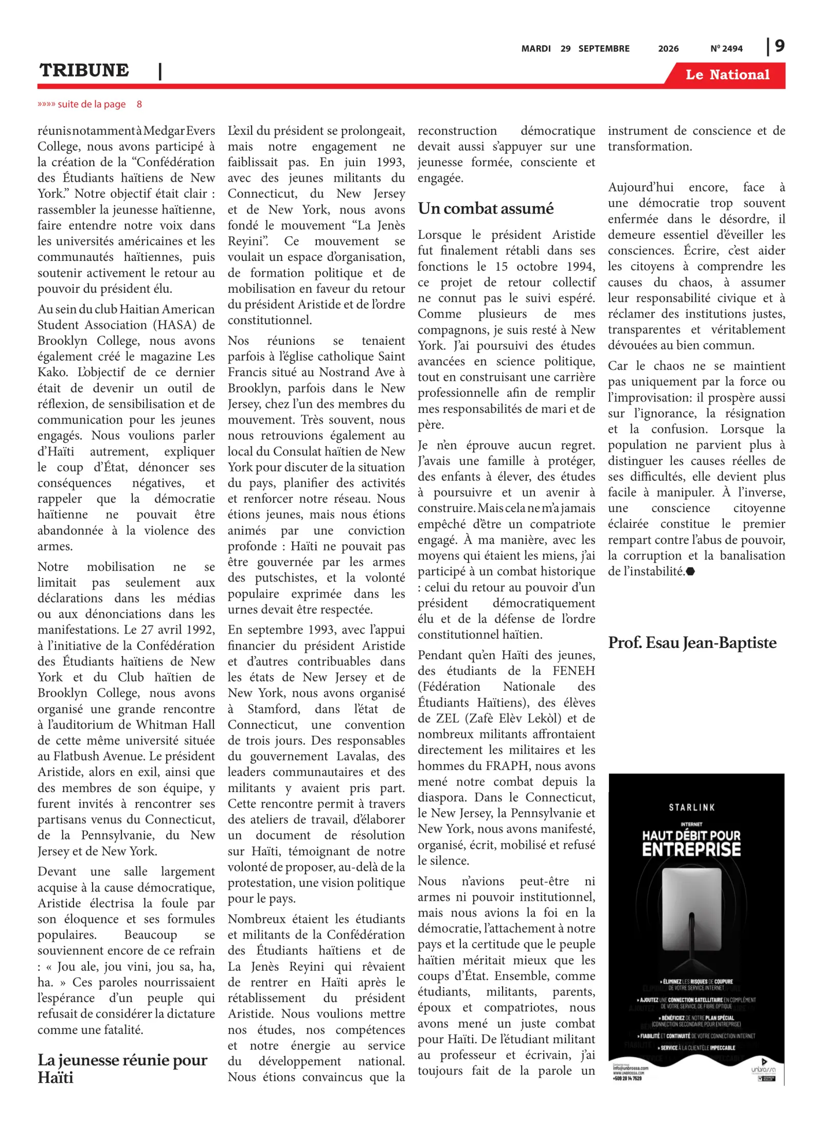 Page 9 de l'édition 2494