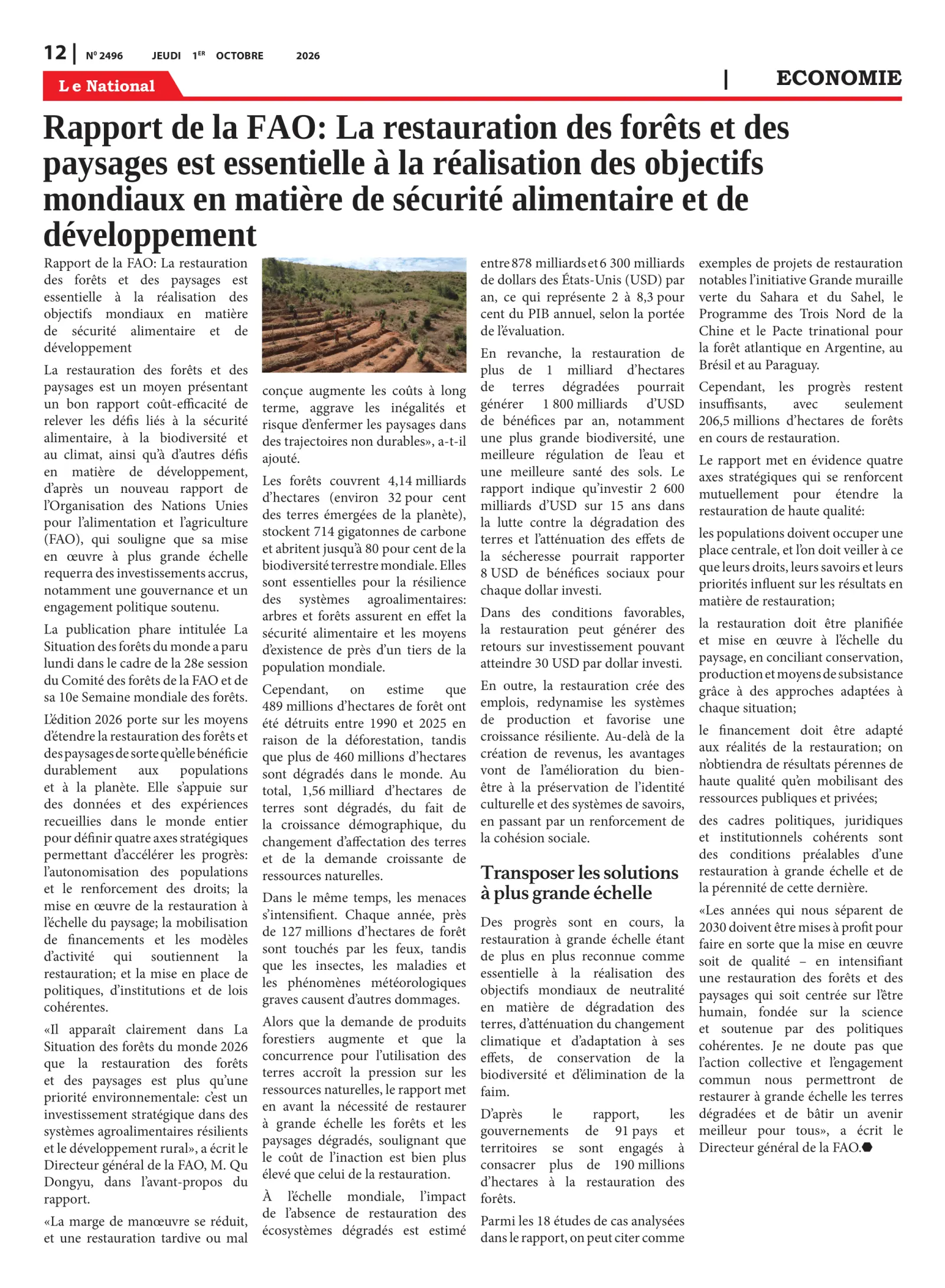 Page 12 de l'édition 2496