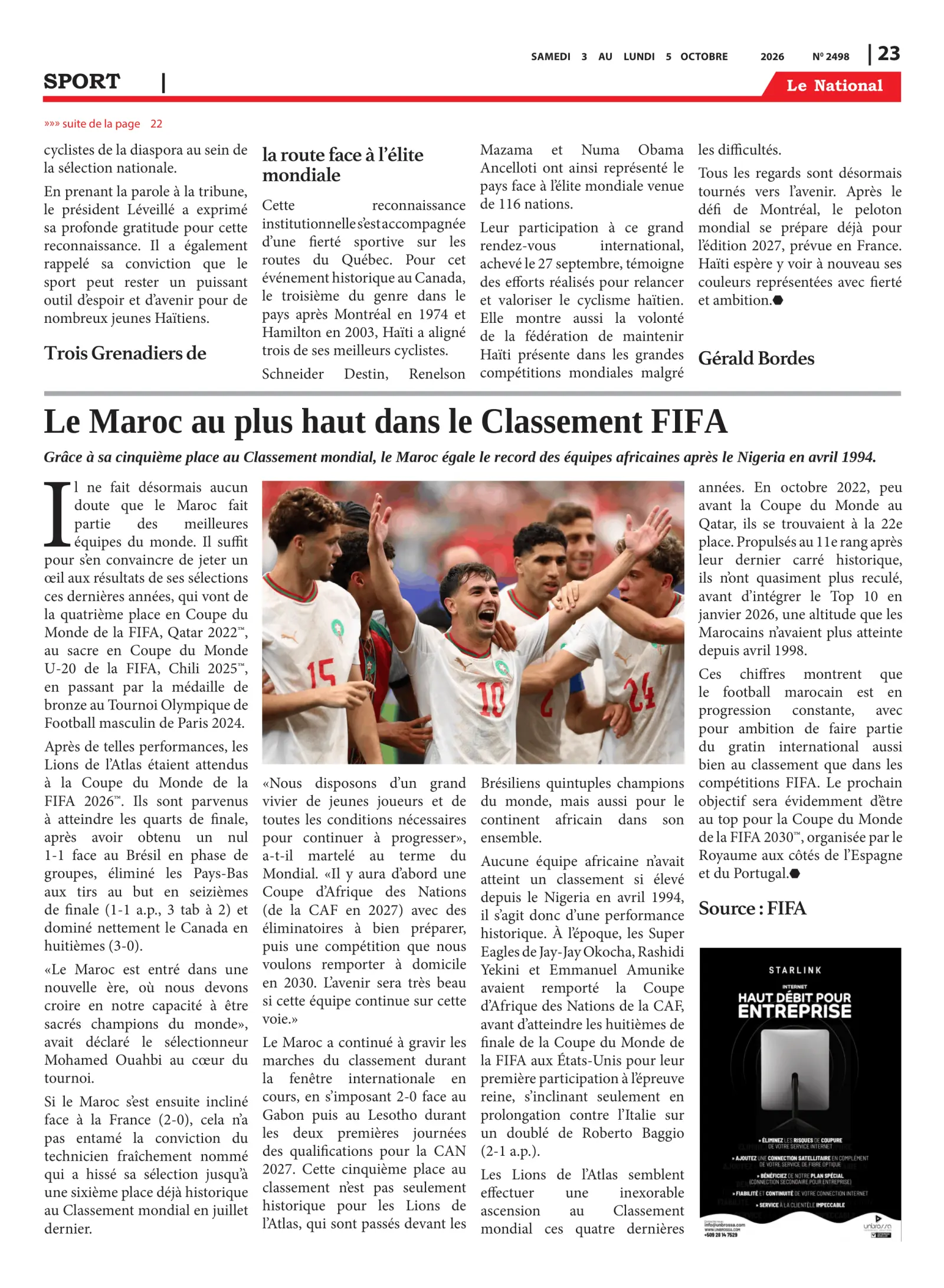 Page 23 de l'édition 2498