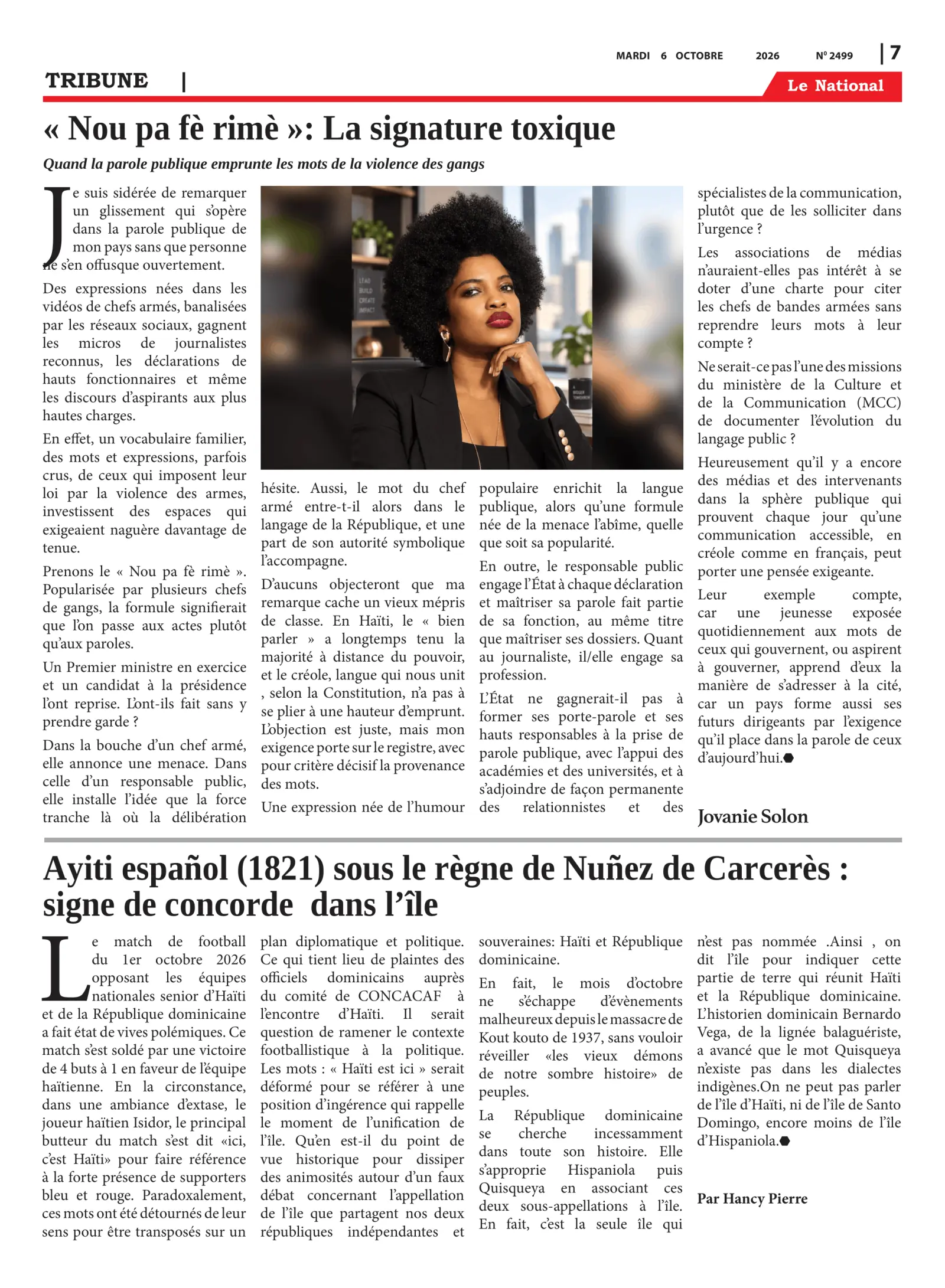 Page 7 de l'édition 2499