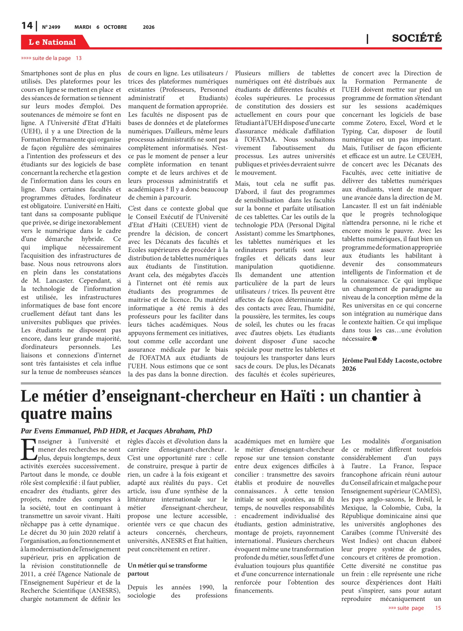 Page 14 de l'édition 2499