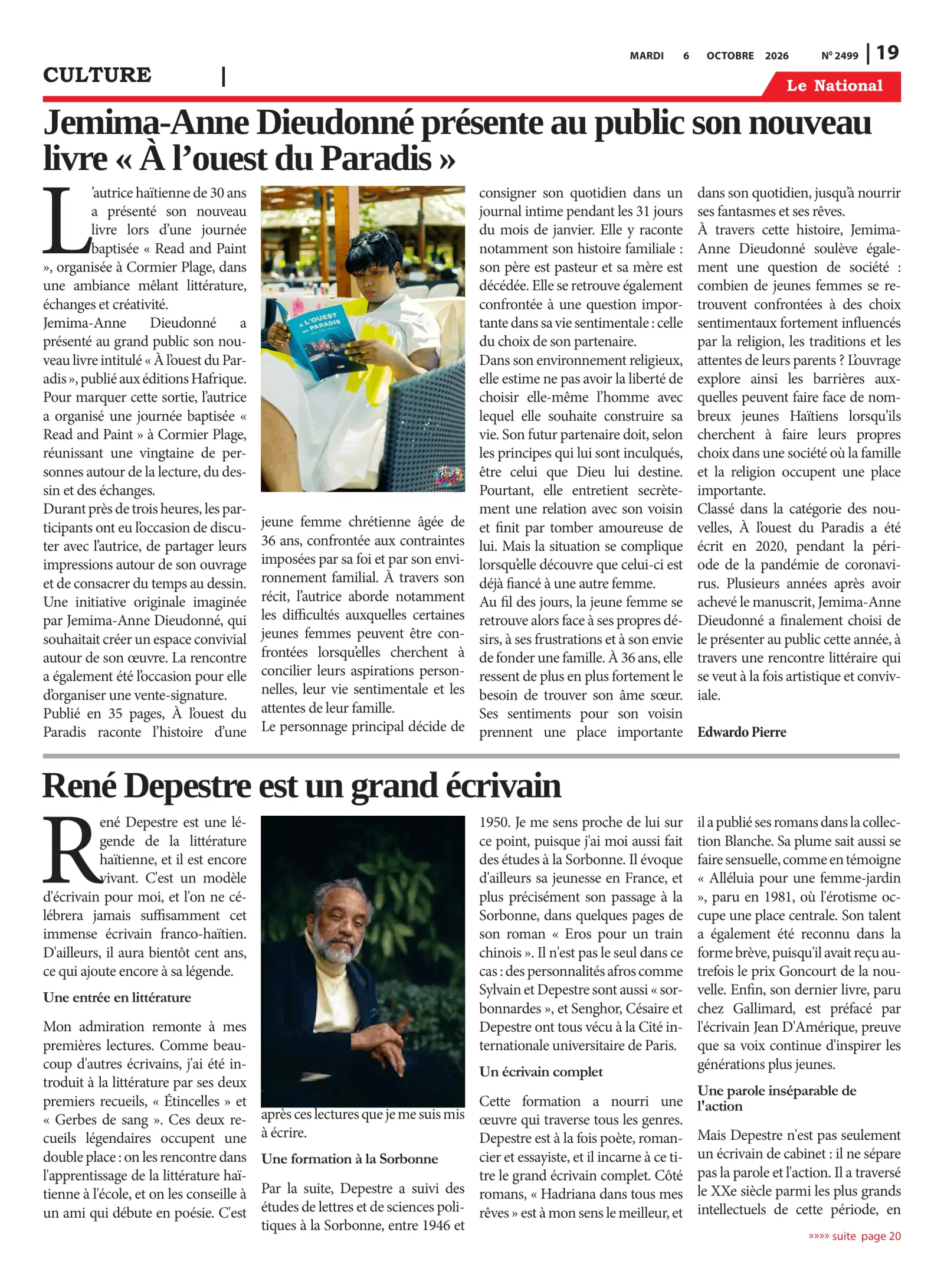 Page 19 de l'édition 2499