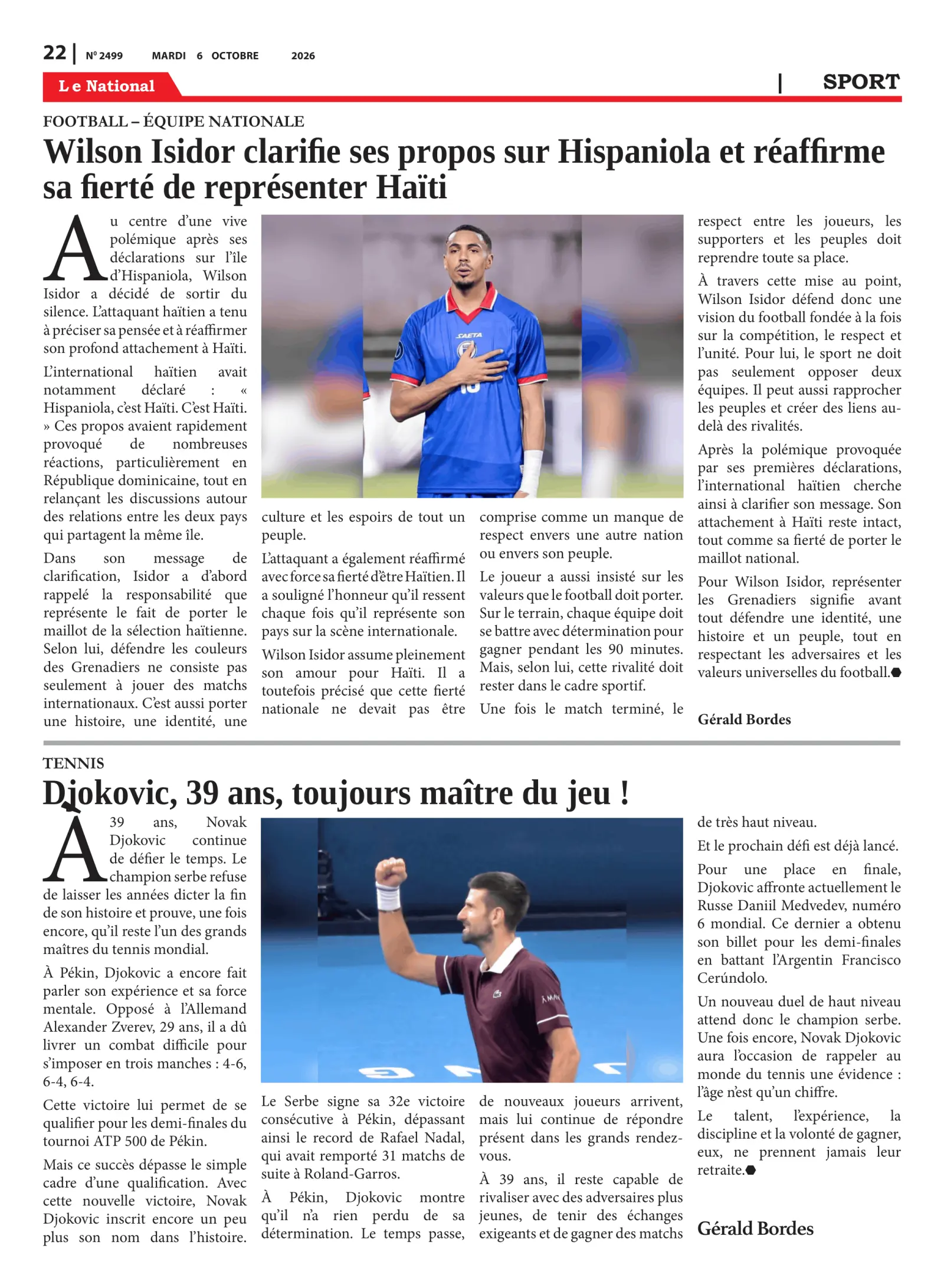 Page 22 de l'édition 2499