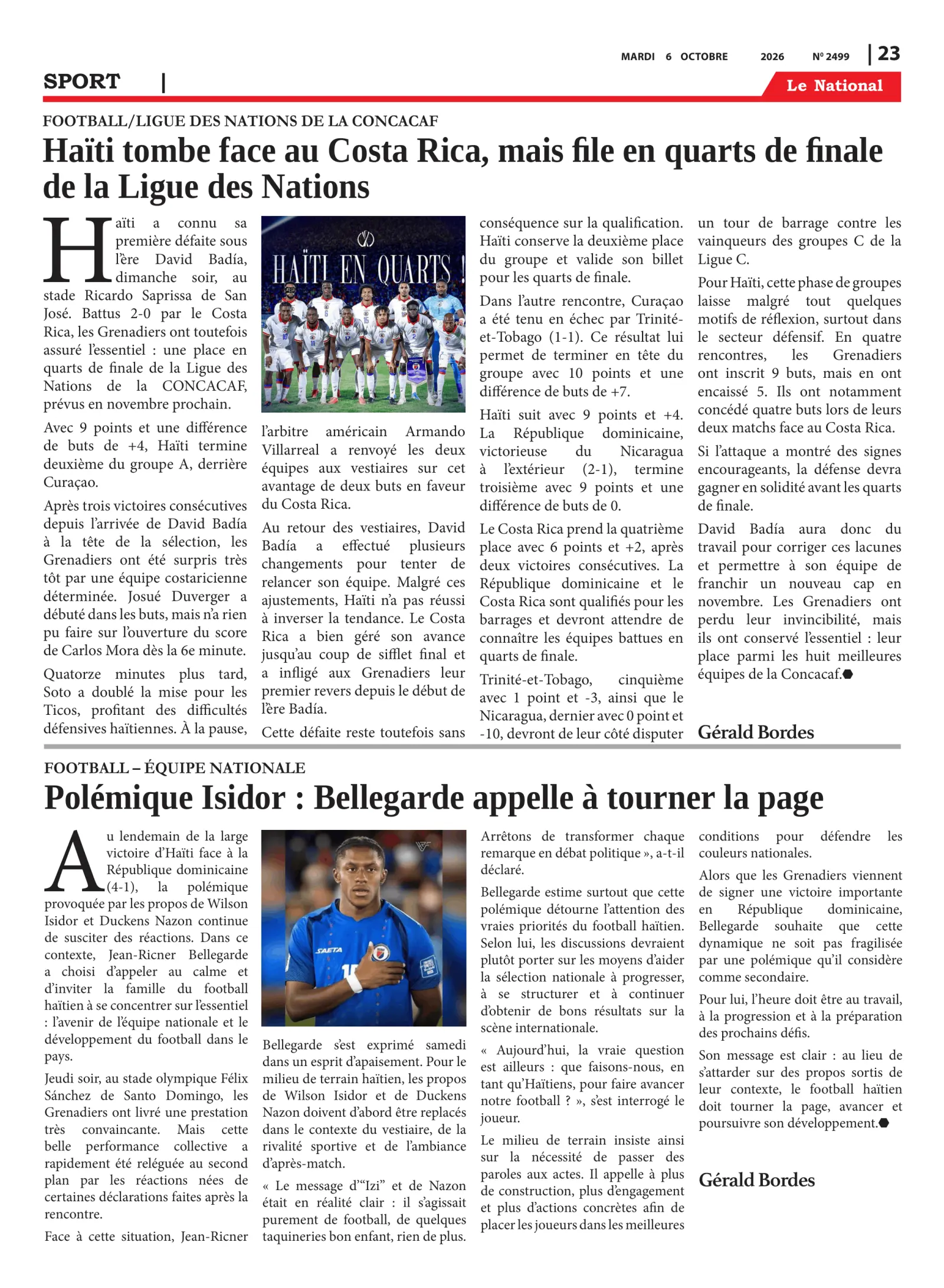 Page 23 de l'édition 2499