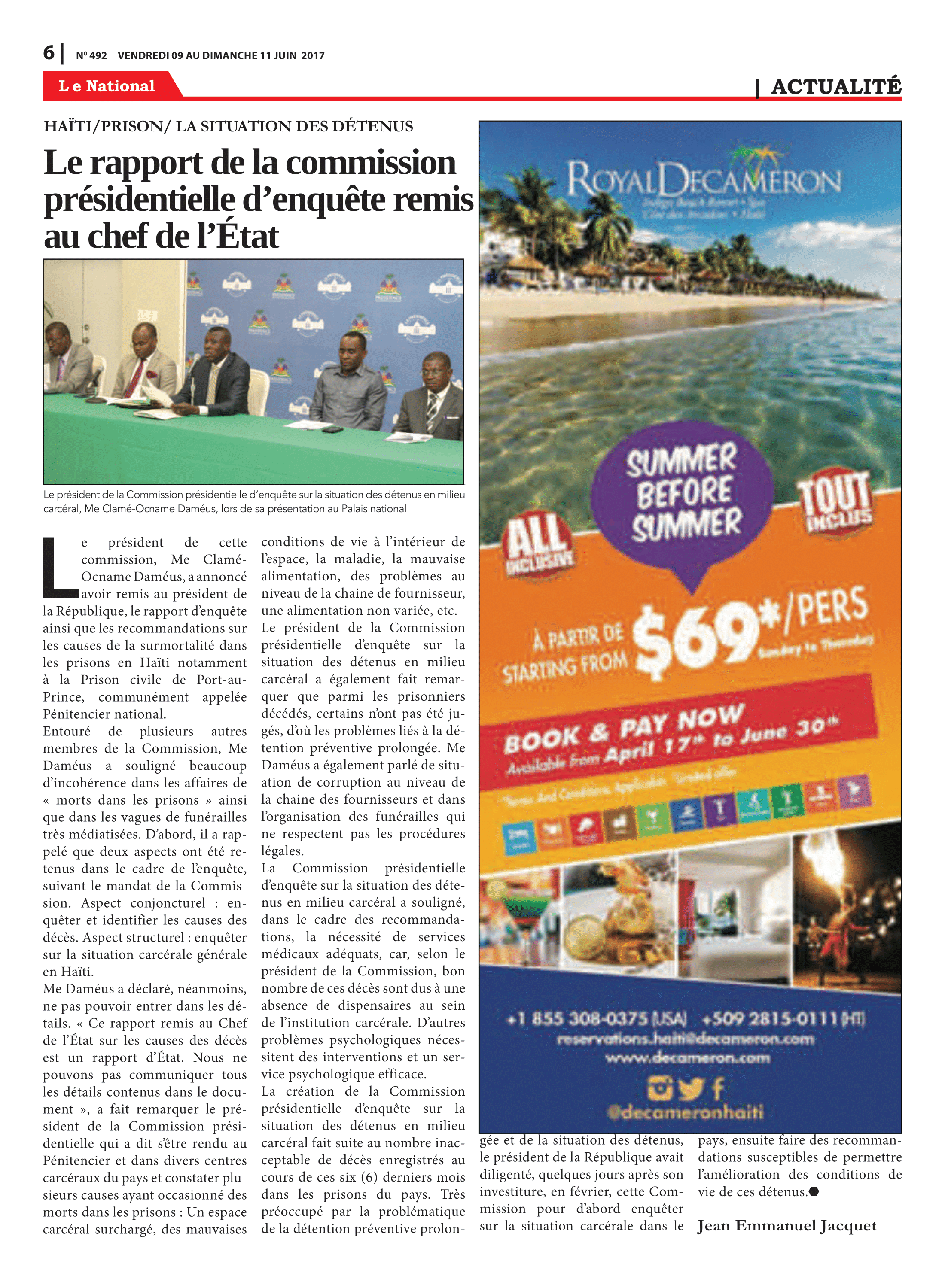 Page 6 de l'édition 492