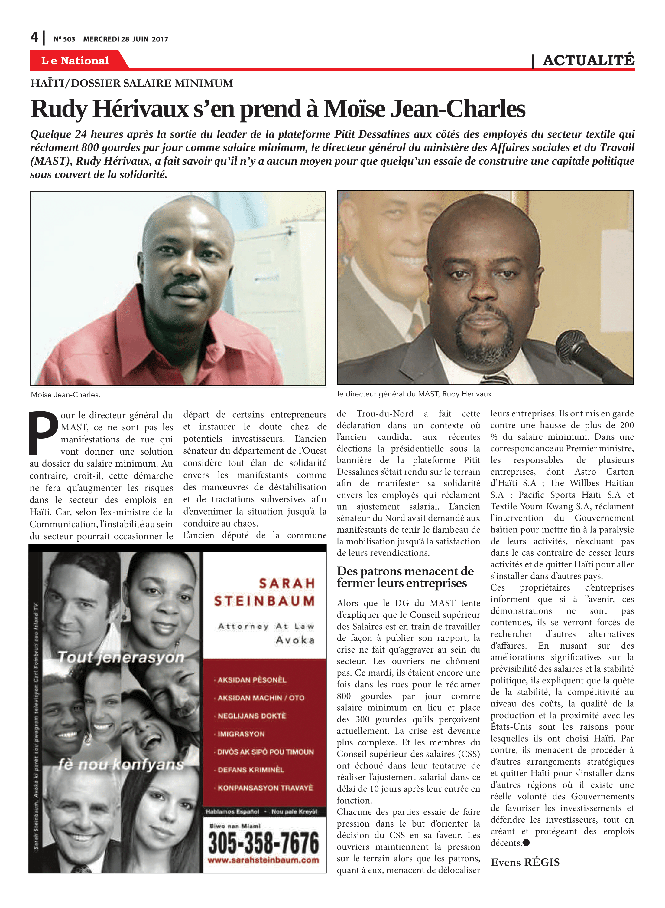 Page 4 de l'édition 503