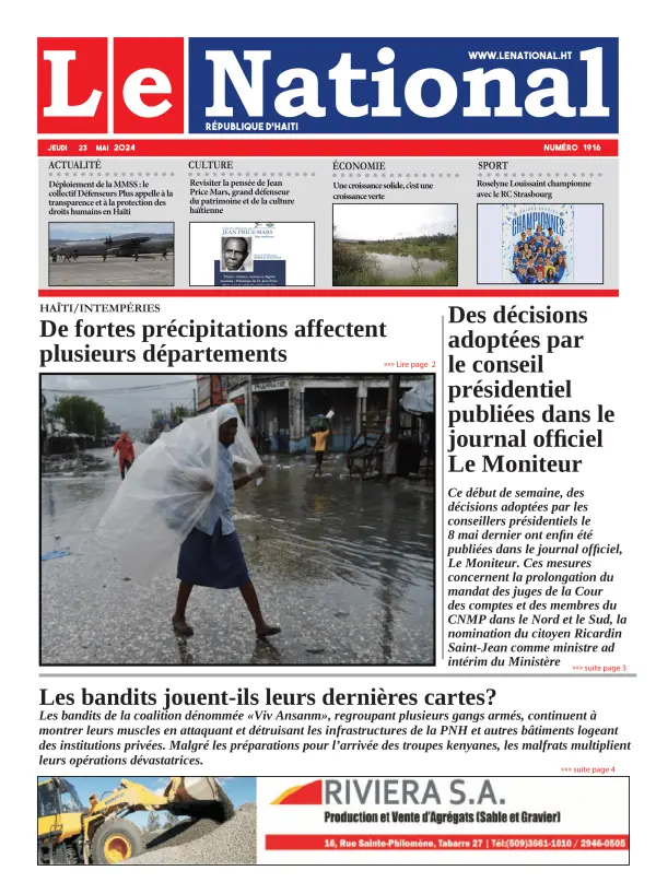 Une de l'édition 1916