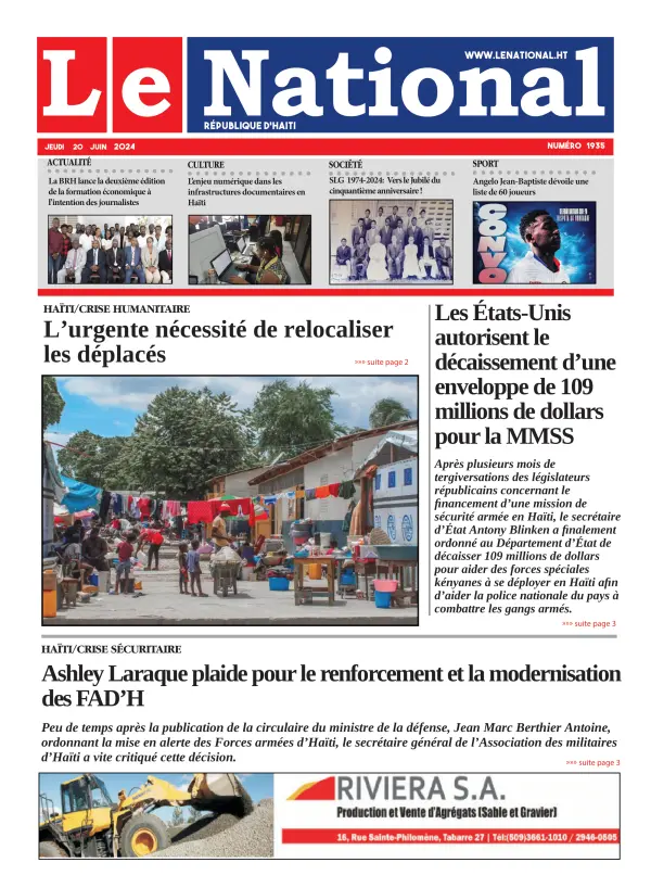 Une de l'édition 1935