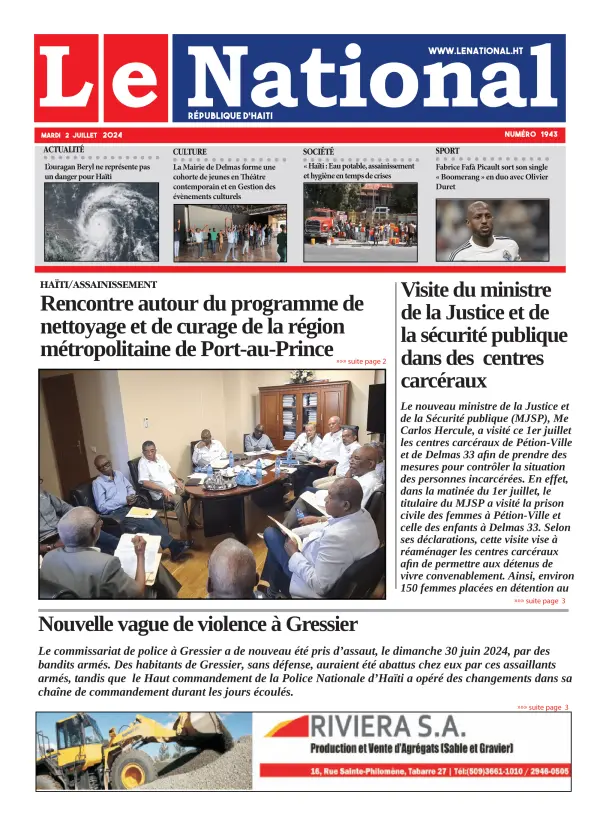 Une de l'édition 1943