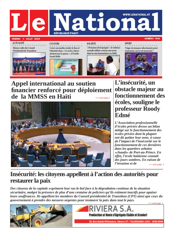 Une de l'édition 1946