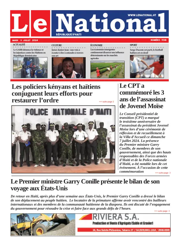 Une de l'édition 1948