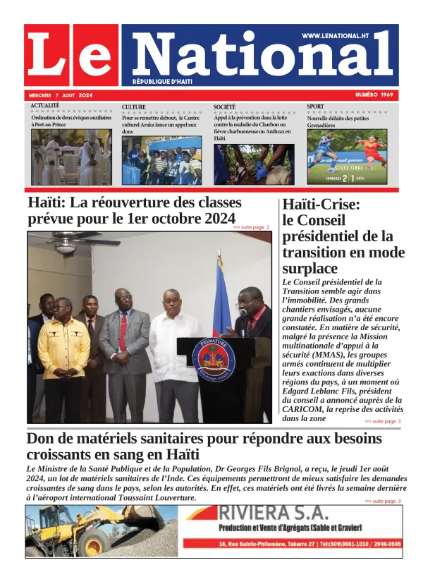 Une de l'édition 1969