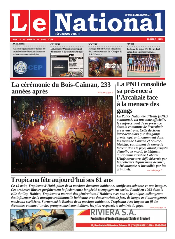 Une de l'édition 1975
