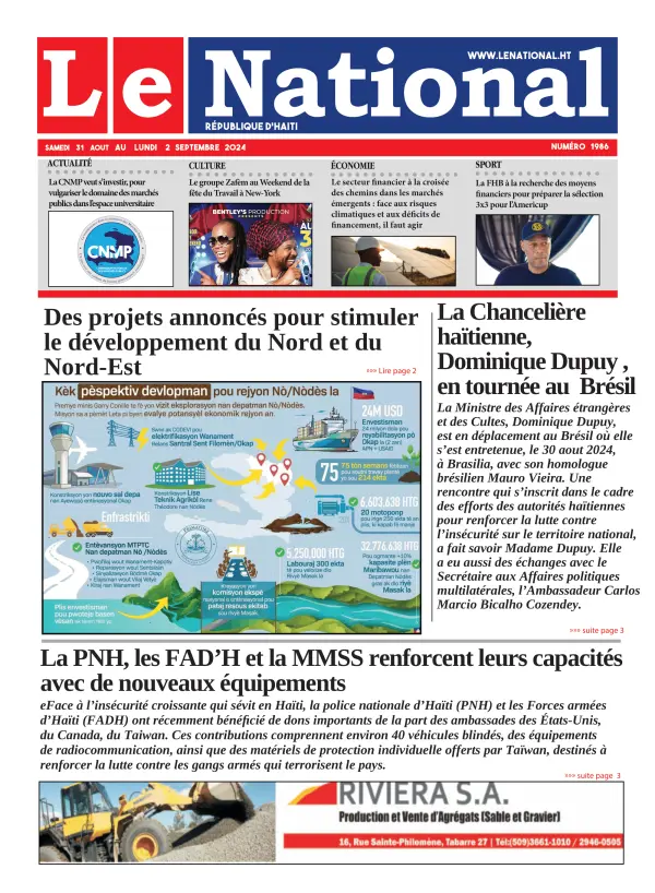 Une de l'édition 1986