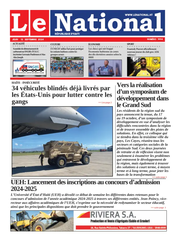 Une de l'édition 1994