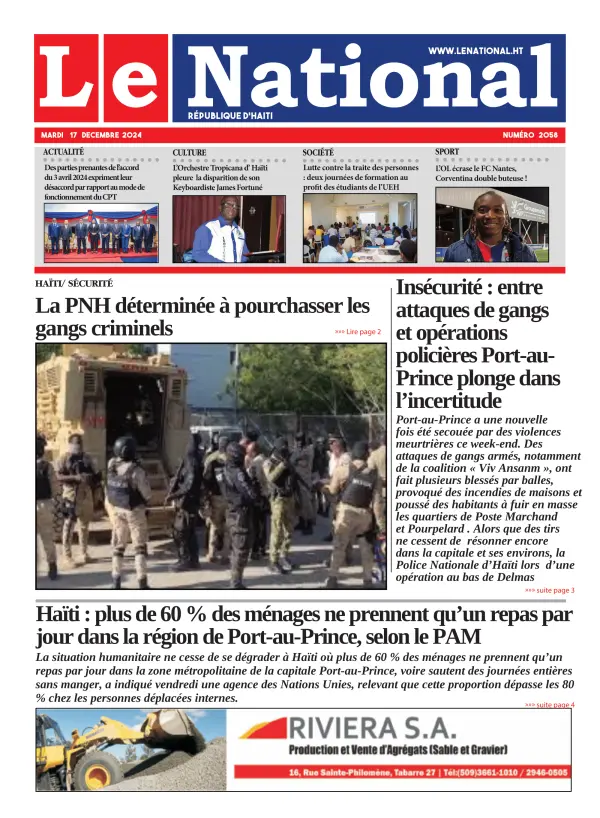 Une de l'édition 2058