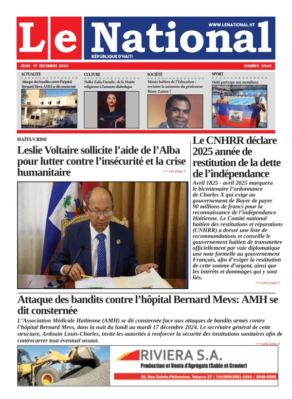Une de l'édition 2060