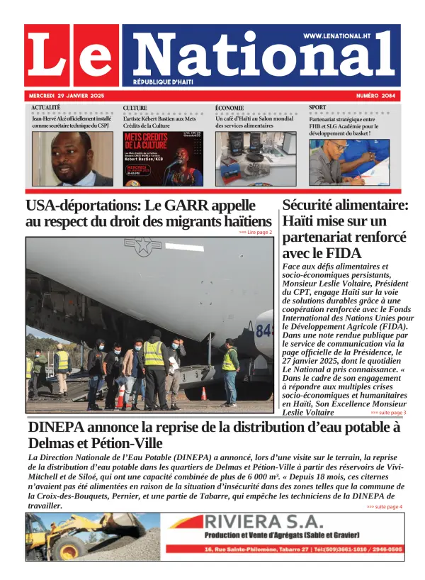 Une de l'édition 2084