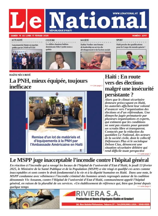 Une de l'édition 2097