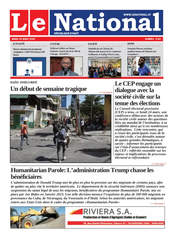Une de l'édition 2120