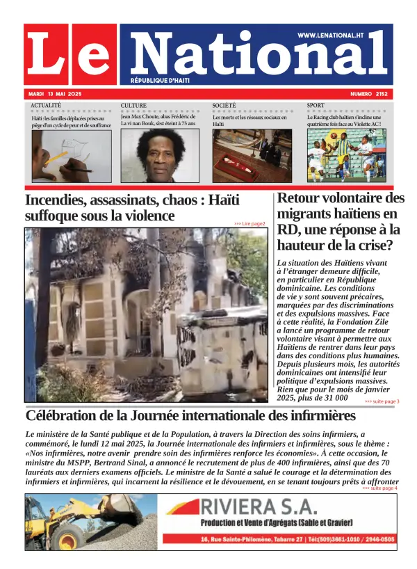Une de l'édition 2152