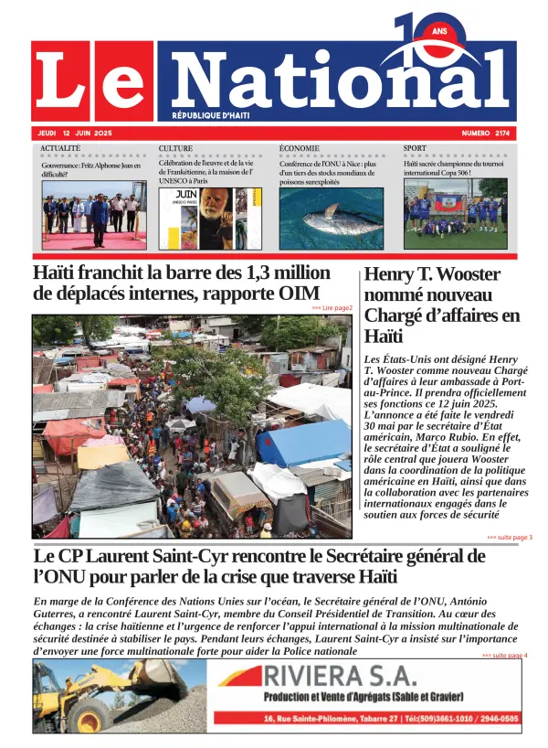 Une de l'édition 2174