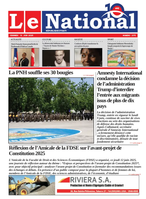 Une de l'édition 2175