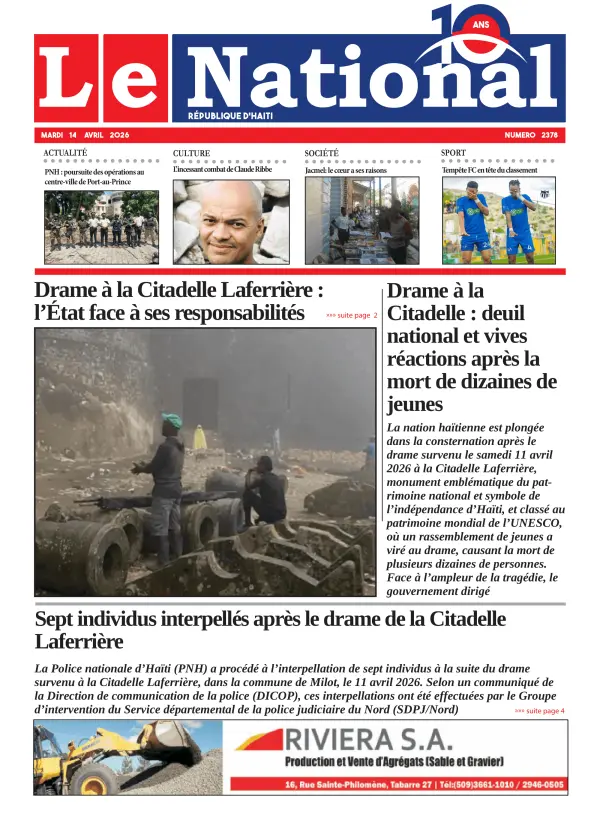 Une de l'édition 2378