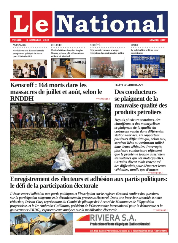 Une de l'édition 2487