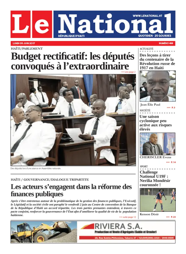 Une de l'édition 488