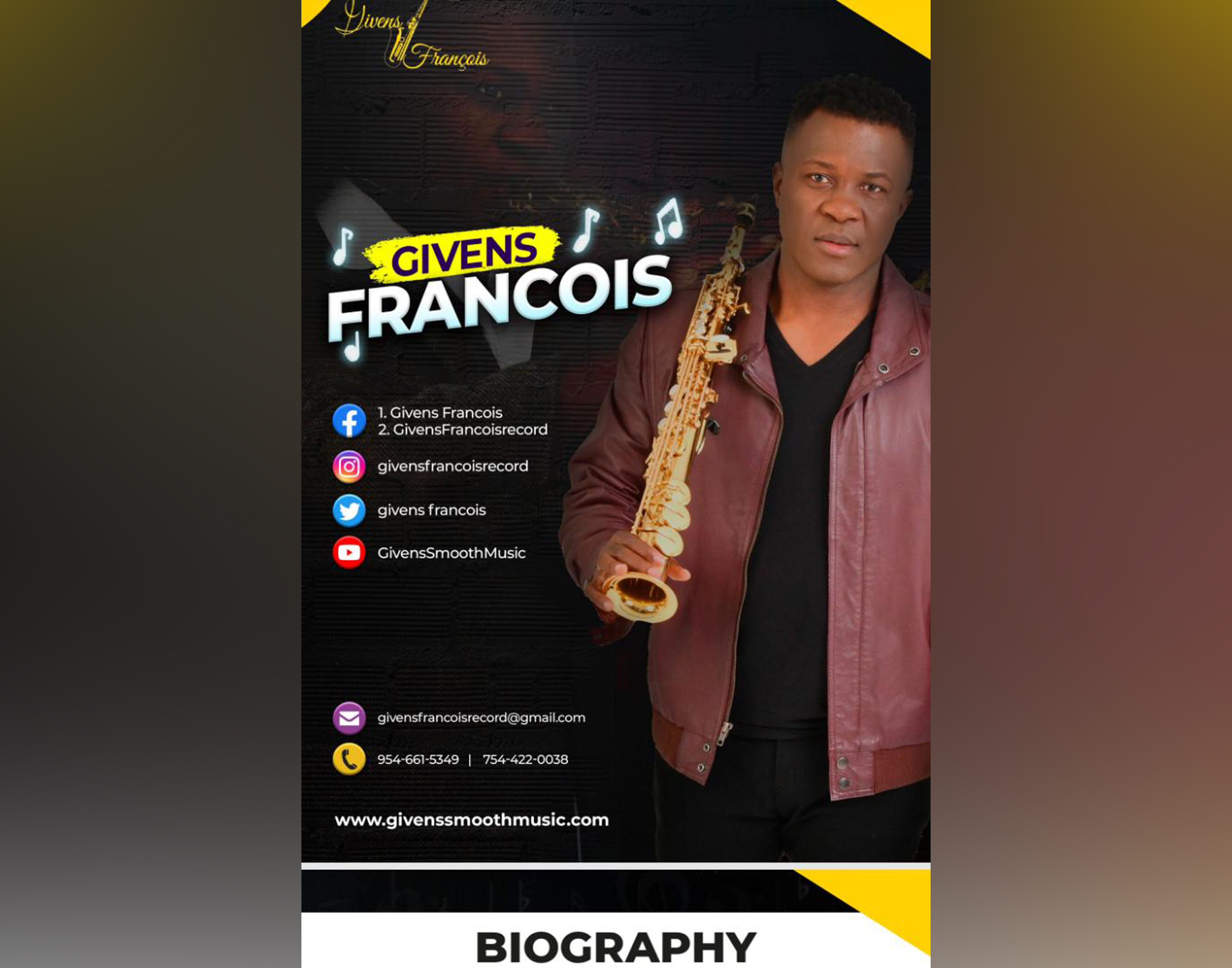 Le saxophoniste Givens François sort « Born again » son nouvel album