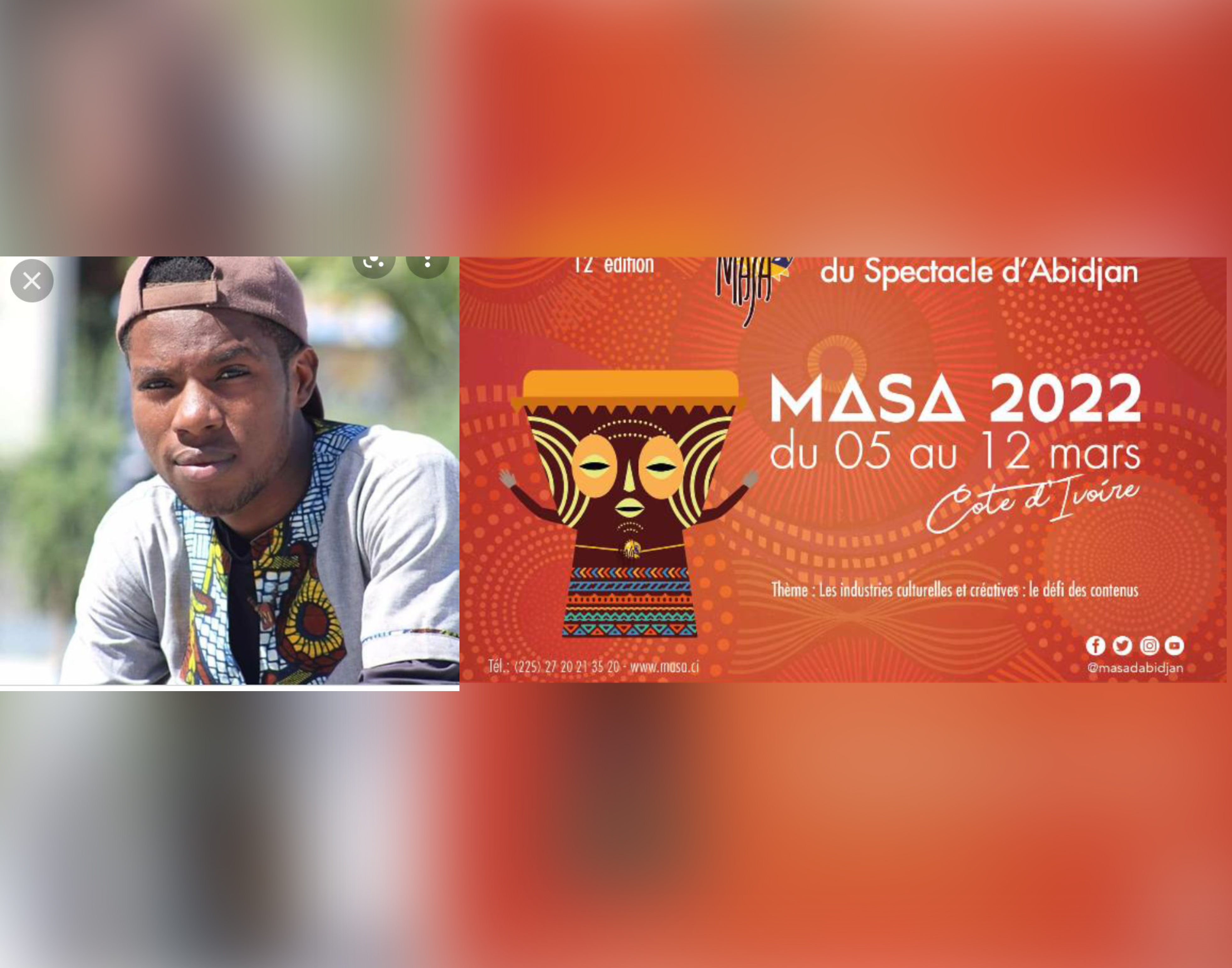 Le slameur haïtien Nervno Fils de Plume sélectionné pour participer au Festival du marché des arts du spectacle d’Abidjan en Côte d’Ivoire