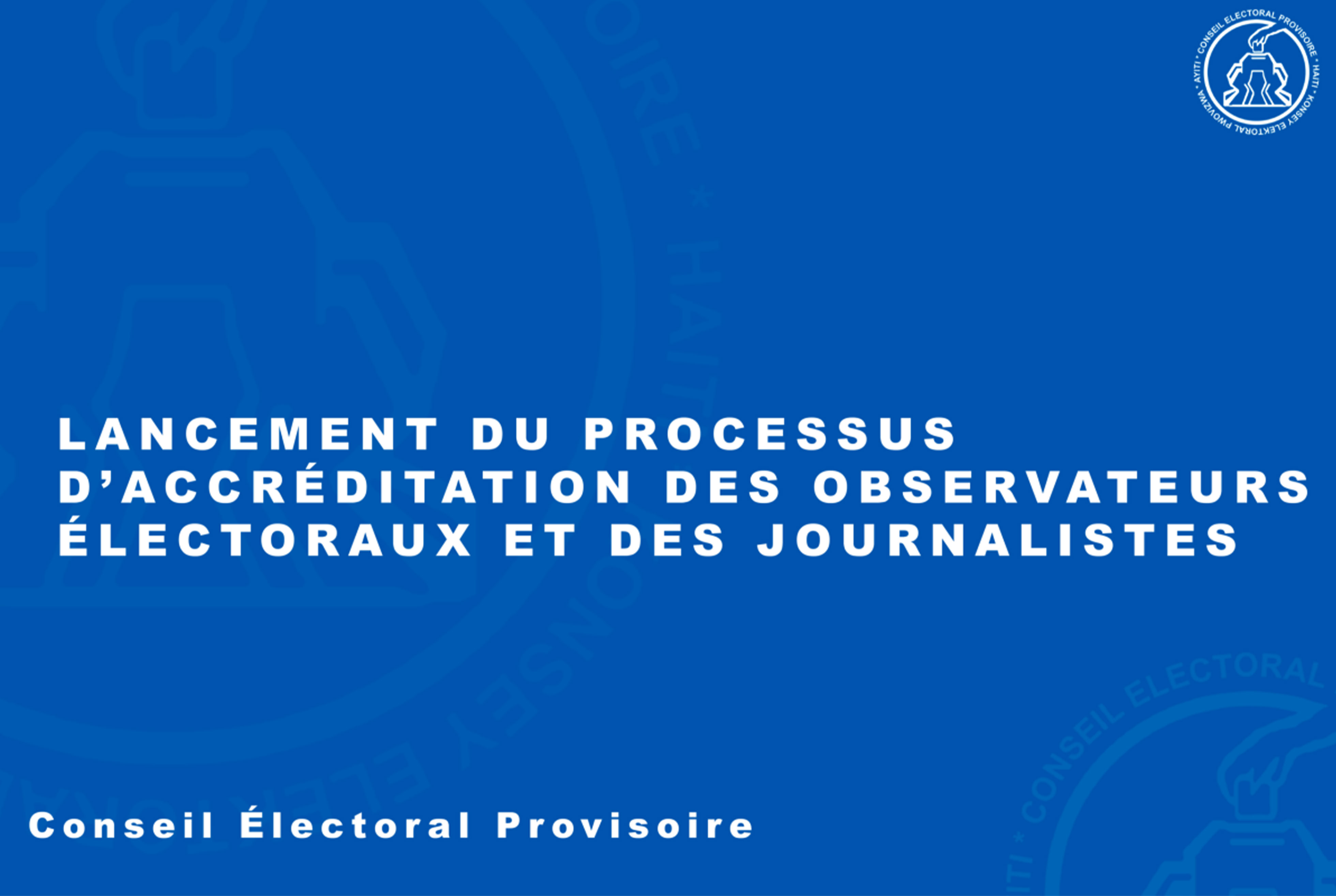 Élections 2026-2027 : le CEP lance l’accréditation des journalistes et des observateurs
