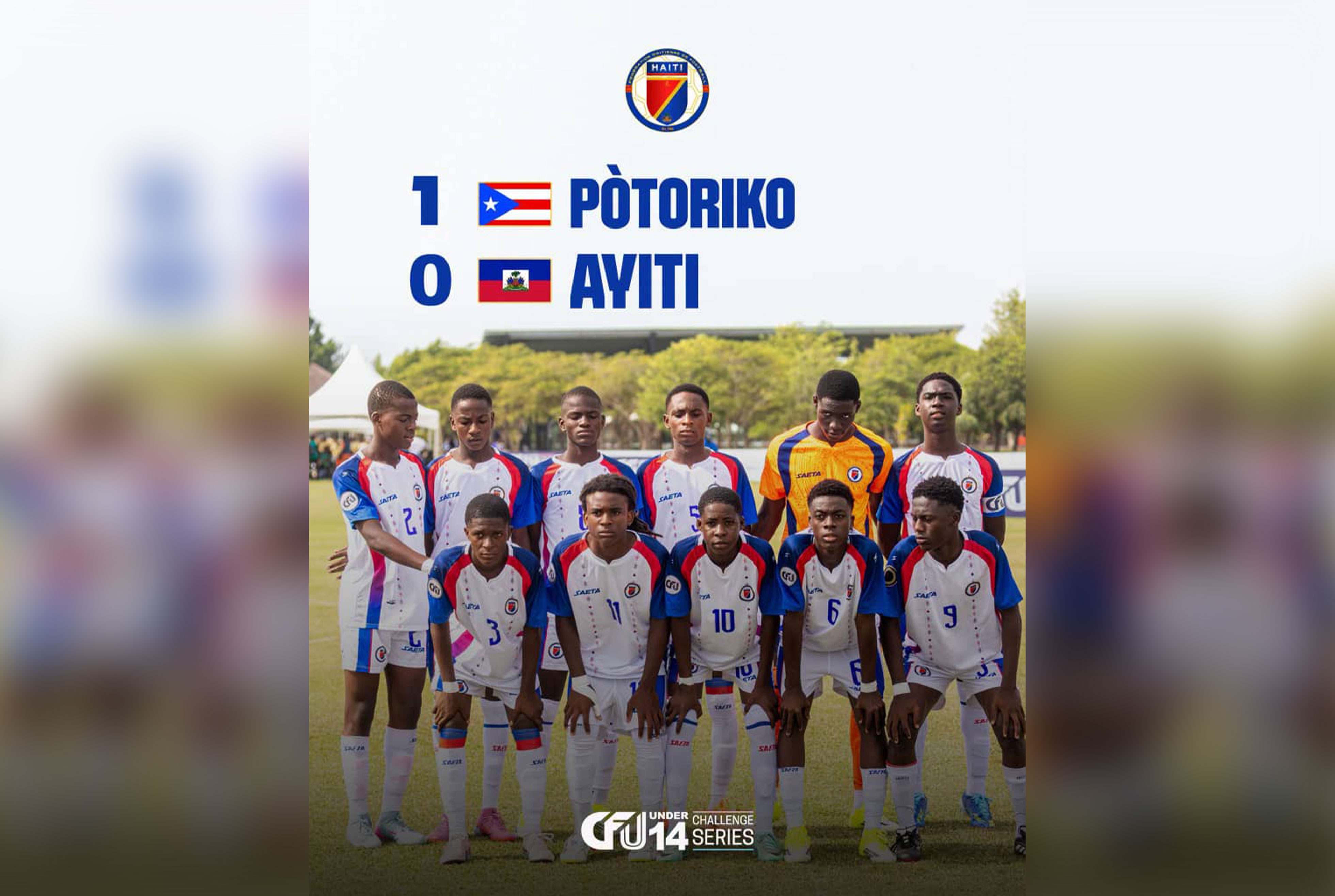 Haïti concède un premier revers mais se qualifie pour les demi-finales